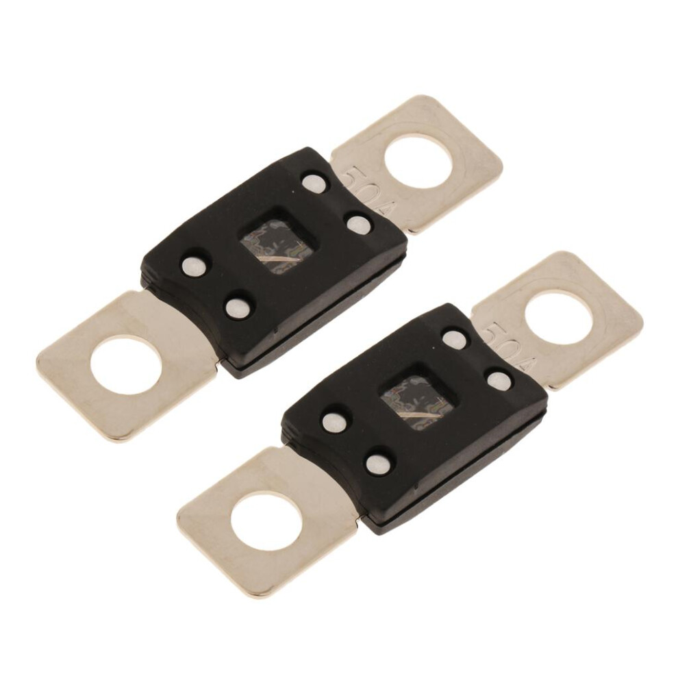 2 Pieces Mega Bolt-On Fuse 32V/ Flat Type Fuse/Blade Fuse For Rv/Yacht 6901423006058