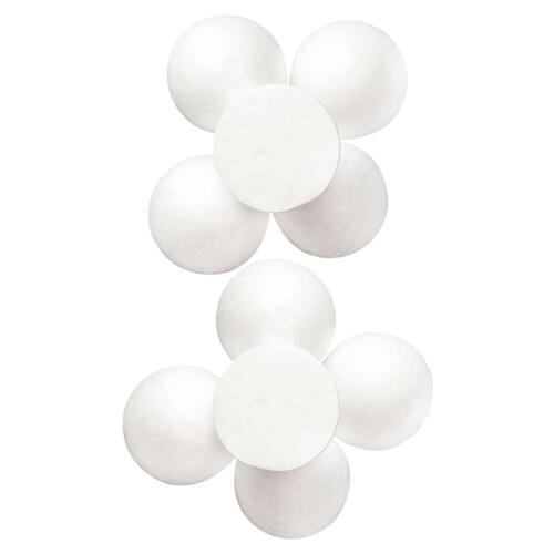 10 Pieces Half Round Solid Polystyrene Foam Balls for Christmas Craft 2