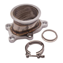 3" 5 bolt Outlet V-Band Adapter Turbo Downpipe Flange Assy For Mazdasp
