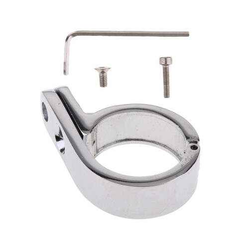 Chrome Motorcycle Handlebar Mount Clamp Bracket Clock 32mm for Harley 1