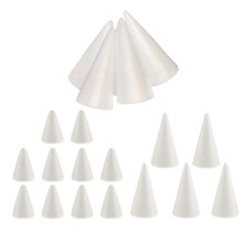 20 Pieces 70/100/150mm Cone Shape DIY Christmas Tree Styrofoam Foam Ma