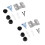 Dartboard Mounting Bracket Hardware Set Screws for Hanging Dartboard 1