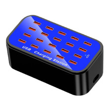 Multiple USB Fast Charging Station Organizer 20-Port for Smartphones U