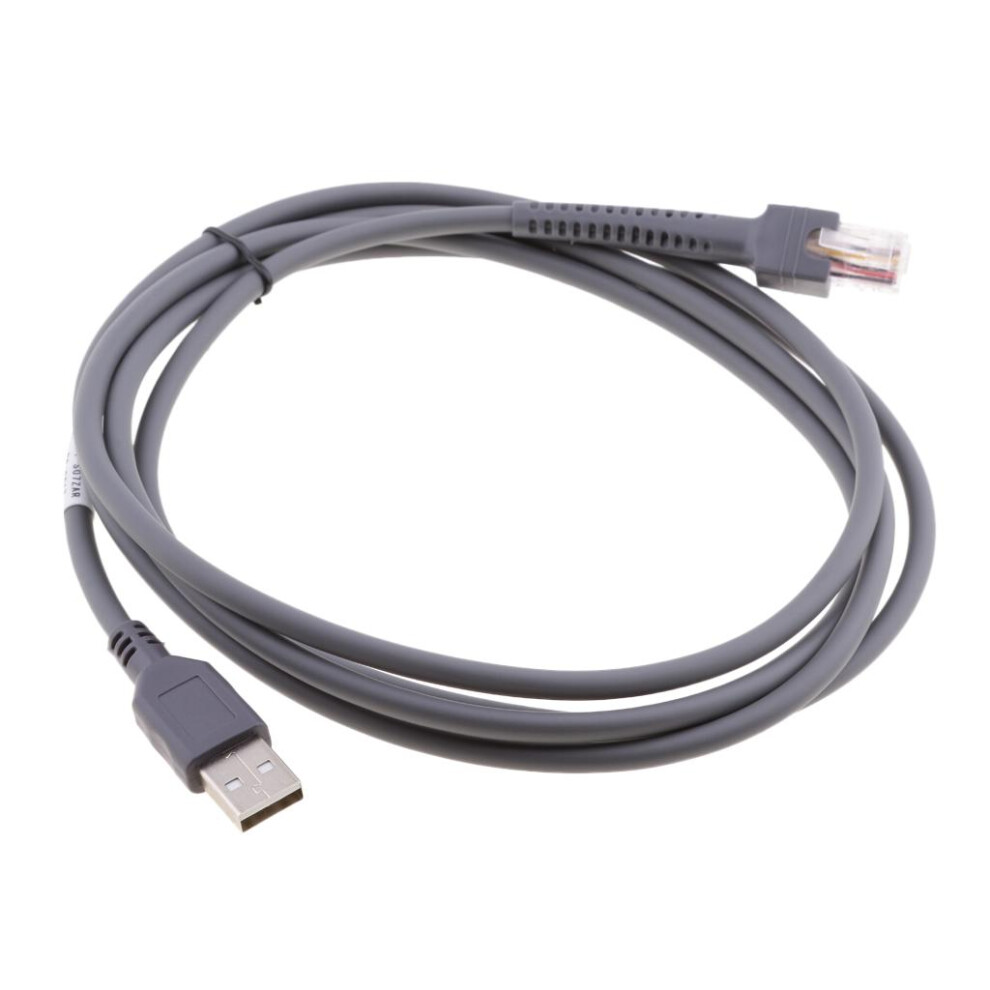 Usb Cable For Barcode Scanner Ls2208 3408 4278 7808 M2007 Motorola Sym 6901423011069