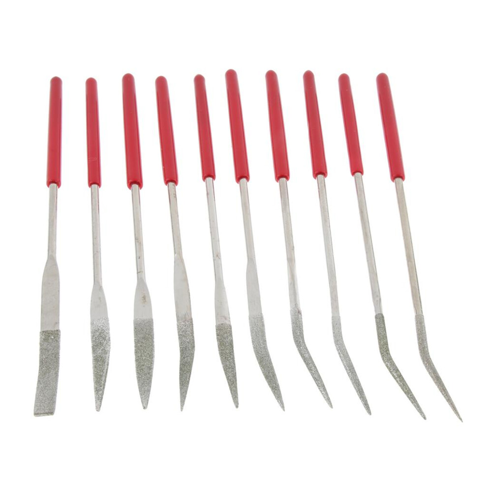 10 Pieces Assorted Diamond Mini Riffler Needle Files Woodcraft Handy F 6901423007031