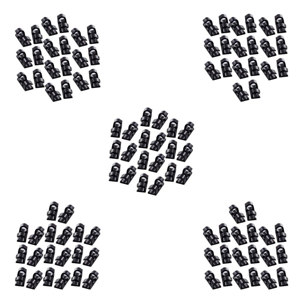 100 Pieces Self Adhesive Wire Tie Cable Clips Holder For Car Dash Cam 6901423005150