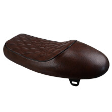 Brown Hump Saddle Cafe Racer Retro Seat Cushion For Honda CBR CL Suzuk
