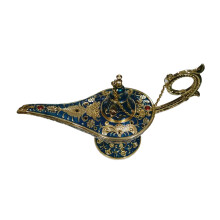 Aladdin Lamp Decor OiL Lamp Decoration Retro Oil Lamp Decoration Blue