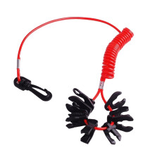 Universal Boat Coiled 11 Key Emergency Engine Cut Off Kill Switch Lany