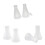 2 Pcs Lab Plastic Conical Flask Erlenmeyer 100mL 50mL 250ml 1