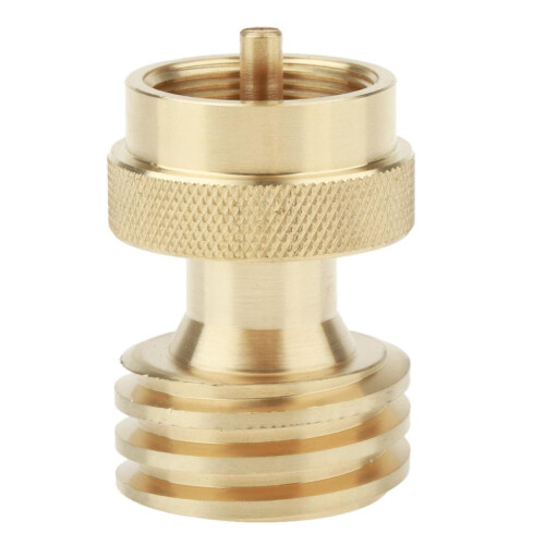 Universal Brass LP Gas Small Bottle Propane Tank Adapter Converter