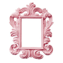 Pink Vintage Baroque Rectangle Wall Frame Home Decor Wedding Photo Pro
