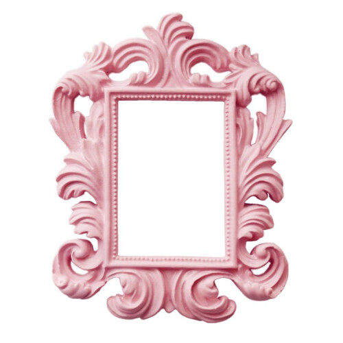 Pink Vintage Baroque Rectangle Wall Frame Home Decor Wedding Photo Pro