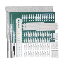 110Pc Precision Craft Knife Exacto Knife Hobby Knife Blade for Art,Scr