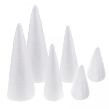 2x6x 7/11/15cm Styrofoam Foam Cones Polystyrene for Crafts DIY Project