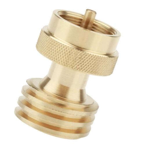 Universal Brass LP Gas Small Bottle Propane Tank Adapter Converter 2