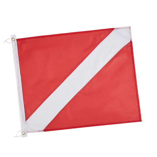 Dive Flag 20" x 24 for Snorkeling Use with Float, Buoy, Boat, Flagpole