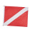 Dive Flag 20" x 24 for Snorkeling Use with Float, Buoy, Boat, Flagpole 2