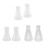 2 Pcs Lab Plastic Conical Flask Erlenmeyer 100mL 50mL 250ml 2