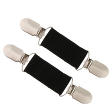 Womens Elegant Cardigan Sweater Clips Webbing Blouse Shirt Collar Clip