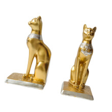 Decorative Cat Bookends Cat Animal Decoration for Desk Shelves Home