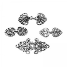 2x4Pcs Medieval Alloy Shawl Fastener Sew Cardigan Clips Celtic for Gir
