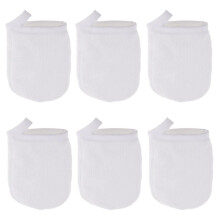 6pcs Soft Microfiber Face Cleansing Gloves Makeup Remover Cloth Pad Re