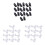 40Pcs Clear+Black Self Adhesive Wire Tie Cable Clips Holder for Car Da 1