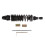 Motorcycle Rear Adjust Damping Shock Absorber Black 3
