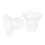 2pcs E27 Modern Flower Shape Clear Glass Ceiling Fan Lights Lampshade 3