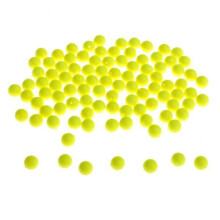2x100pcs Fishing Floating Bobbers Drift Ball EVA Foam Indicator 6mm Ye