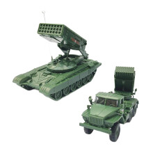 2x Tank Model Deck Decor Simulation Playset Vehicle Toys for Boy Adult
