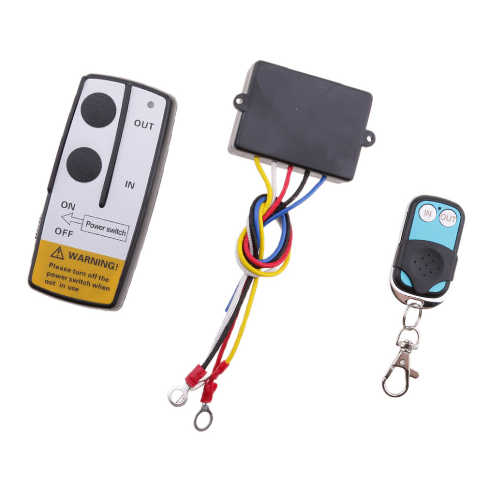 12V 15M 50Ft Wireless Winch Remote Control For Truck Jeep Suv Atv Warn 6901423005563