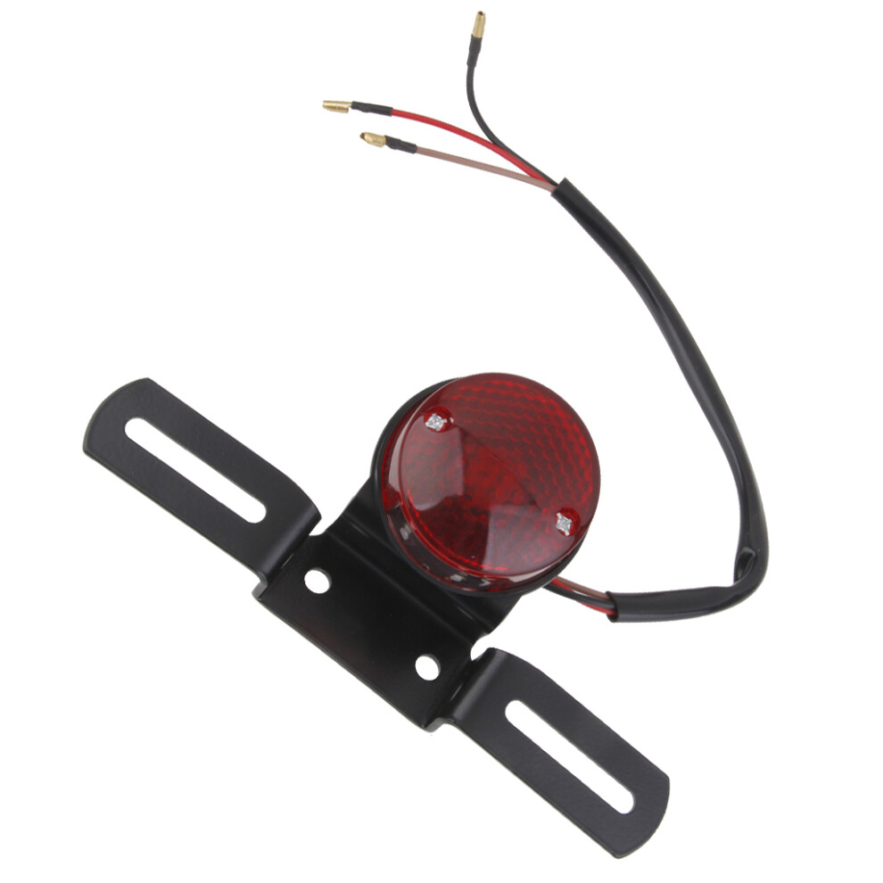 Motorcycle Rear Tail Brake Stop Lamp For Harley Cafe Racer C Red/Light 6901423013315