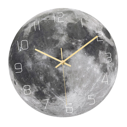 Luminous Wall Clock Circular Silent Sweep Clocks Dining Room Office Or 1