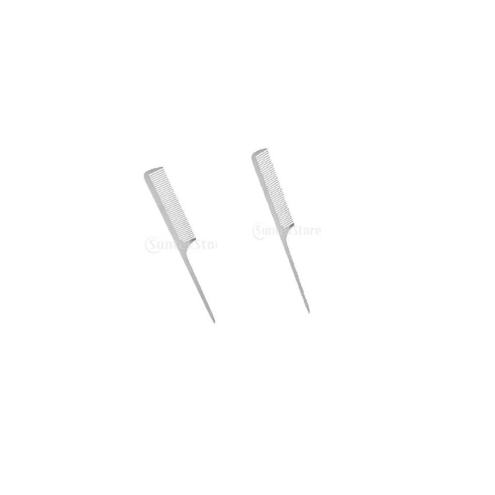 Unisex 2X Stainless Steel Salon Barber Hairstyling Hairdressing Cutting Hairb