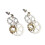 Steampunk Rock Stud Earrings Asymmetric Dangle Ear Studs Charms Weddin 1
