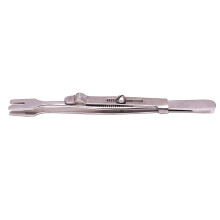Body Piercing Tweezer Forceps Clamp Easy Lock Slotted for Ear Piercing