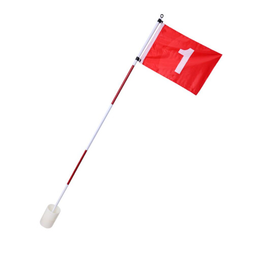 Backyard Practice Golf Hole Pole Flag Cup Stick Golf Putting Green Fla