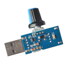 Mute USB Fan Speed Controller Volume Control Regulator Switch DC 4V-12