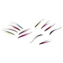 12Pcs Tube Fly Fishing Mini Sunray Shadow Riffle Hitch Salmon Flies