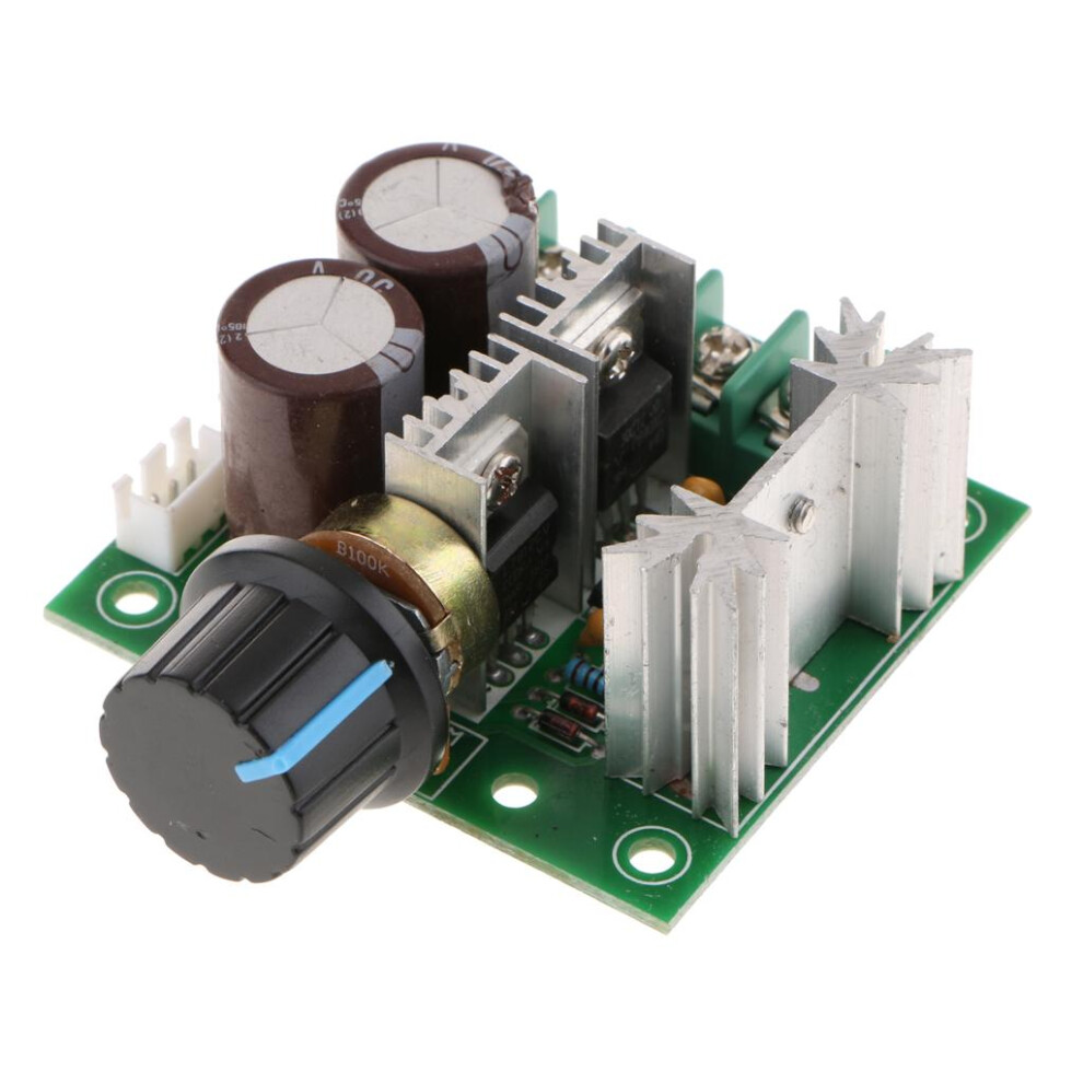 12V-40V 10A Pwm Dc Motor Speed Controller With Knob Stepless Speed Reg 6901423010703