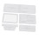 5pcs/Set Clear Acrylic Wallet Stencil Template DIY Leather Craft Tool 2