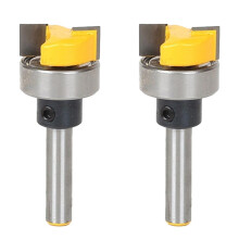 2Pieces 1/4" Shank Flush Trim Hinge Mortise Template Router Mill Bit