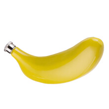 Banana Shape 5oz Portable Stainless Hip Flask Flagon With Funnel