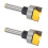 2Pieces 1/4" Shank Flush Trim Hinge Mortise Template Router Mill Bit 2