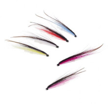 3x6Pcs Tube Fly Fishing Mini Sunray Shadow Riffle Hitch Salmon Flies 5
