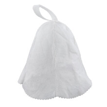Sauna Russian Banya Hat Baths Natural Wool Felt Outdoor Spa Bath Whit