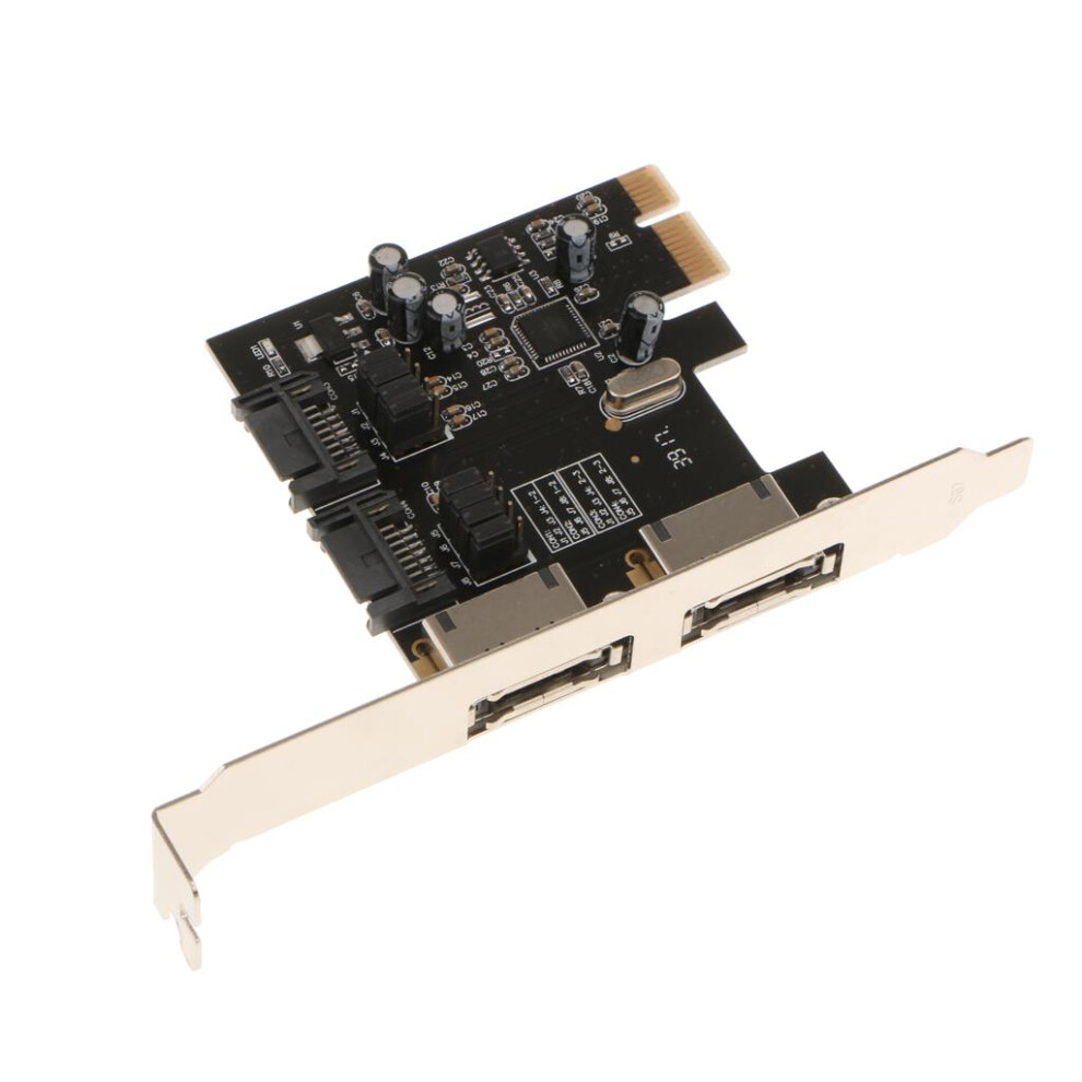2 Port Pci Express Sata 6 Gbps Esata Controller Expansion Card Super 6901423019188