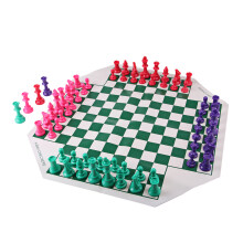 Four Player Chess Set With Soft Chess Board for Kids and Adults
